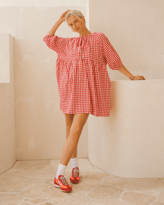 Florence Mini Dress | Red Gingham