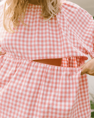 Florence Top | Pink Gingham