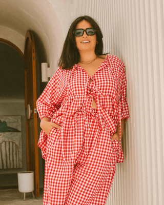 Florence Top | Red Gingham