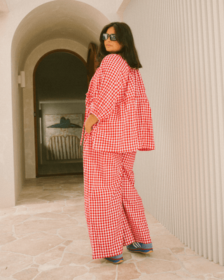 Florence Top | Red Gingham