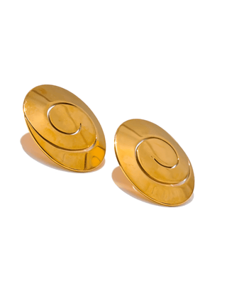 Gilded Spiral Earrings | Gold