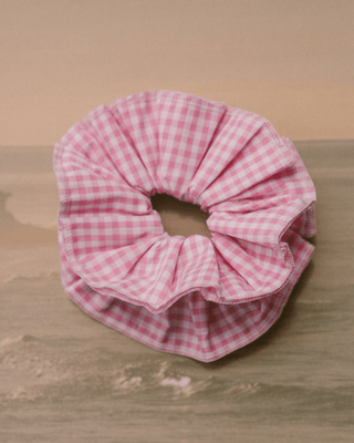 Gingham Charm Scrunchies