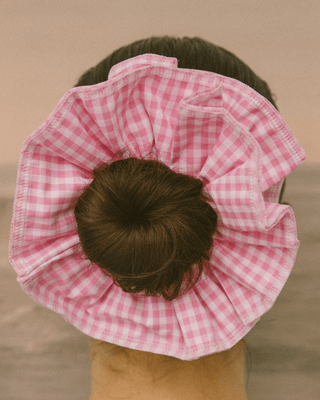 Gingham Charm Scrunchies