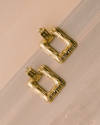 Golden Frame Earrings