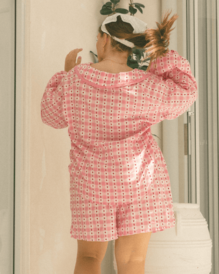 Haisley Top | Gingham Hearts