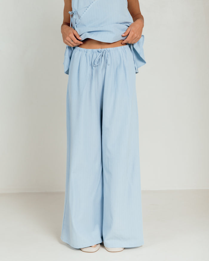 Lola Pants | Blue Pinstripe