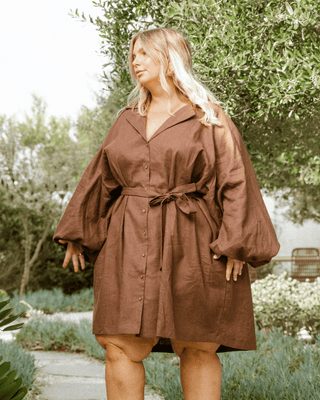 Long Sleeve Matilda Dress | Chocolate