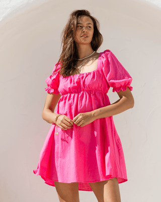 Lotus Mini Dress | Pink