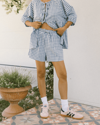 Matilda Shorts | Blue Gingham