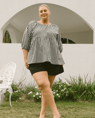 Matilda Maternity & Everyday Shorts - Jett | Plus-Size & Postpartum Friendly Lounge Shorts