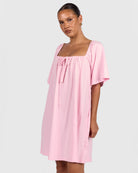 Ocean Nightie in Rosette - Hidden Feeding  Access - The Lullaby Club