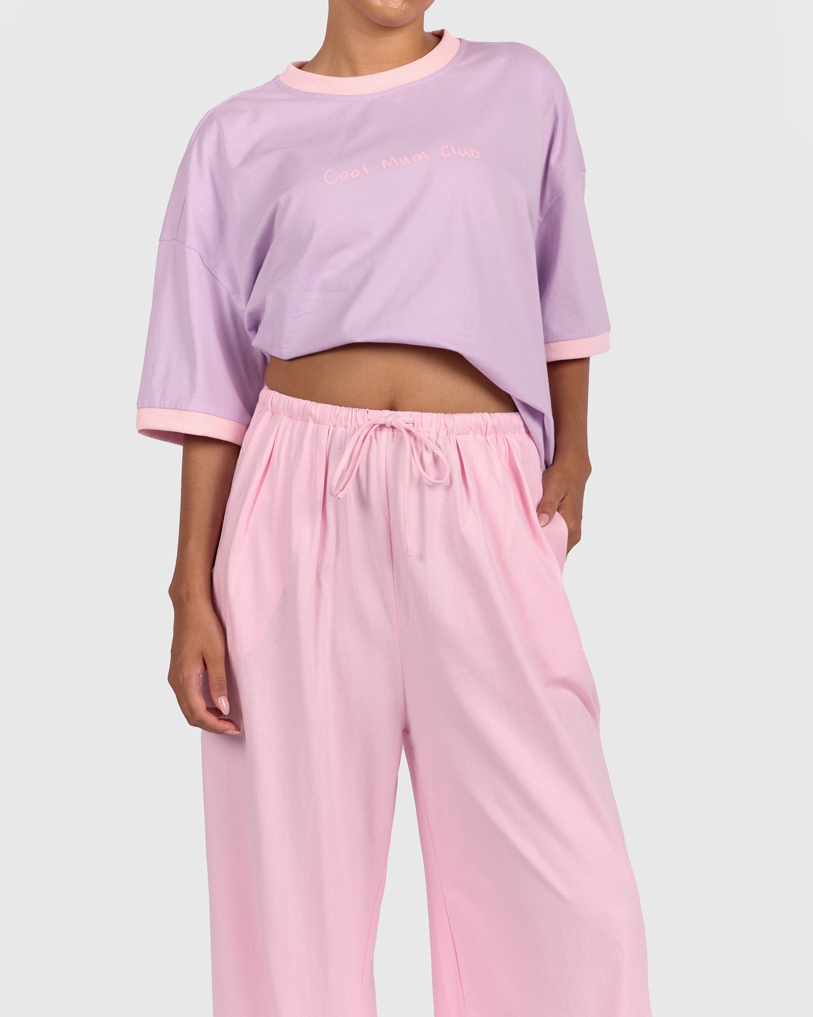 Ocean Pants in Rosette - Adjustable Elastic Waist - The Lullaby Club