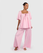 Ocean PJ Pants in Rosette - Bump Friendly - The Lullaby Club