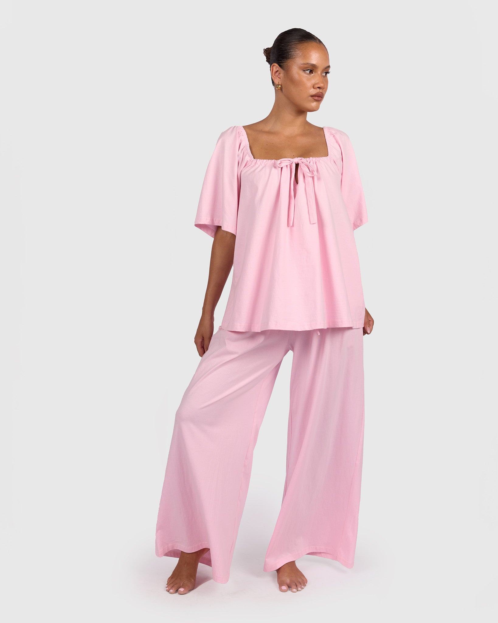 Ocean PJ Pants in Rosette - Bump Friendly - The Lullaby Club