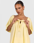 Ocean PJ Top in Lemon - Maternity & Postpartum Friendly - The Lullaby Club