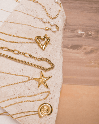 Pearl Aura Necklace | Gold