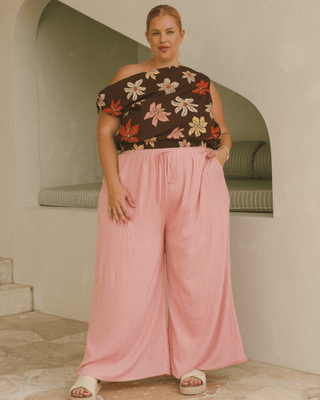 Posey Pants | Pink Crepe