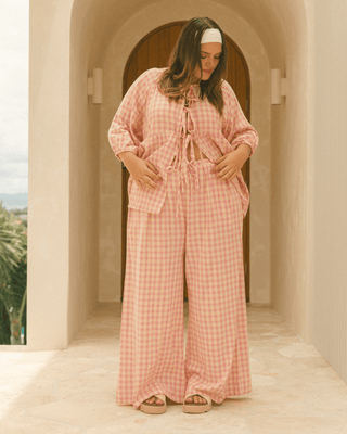 Posey Pants | Pink/Yellow Gingham