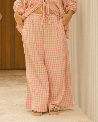 Posey Pants | Pink/Yellow Gingham