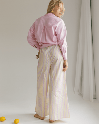 Posey Pants | Yellow & Purple Stripe