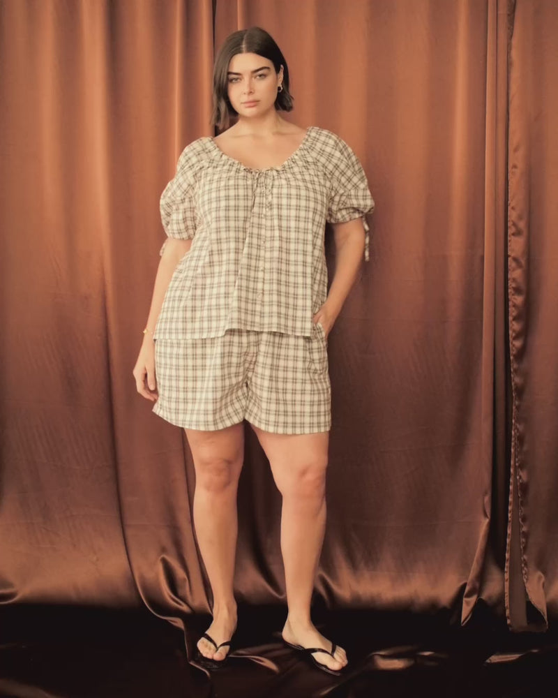 Harvey Top | Seaside Gingham