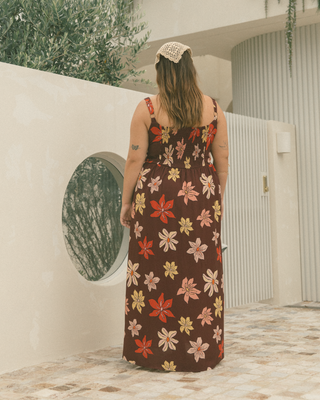 Maternity-friendly maxi dress in floral print – perfect for pregnancy and postpartum