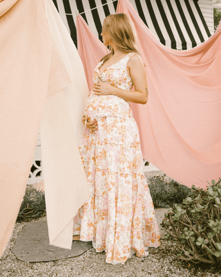 Robyn Maxi Skirt | Pastel Petals