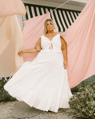 Robyn Maxi Skirt | White