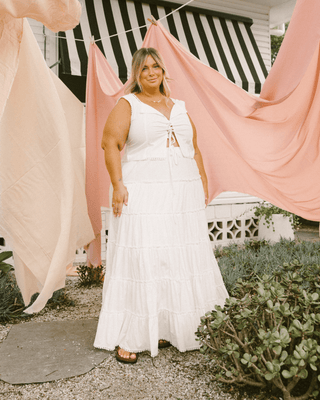 Robyn Maxi Skirt | White