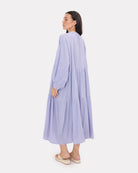 Ruby Maxi Dress in Purple Crepe - Maternity & Postpartum friendly - The Lullaby Club