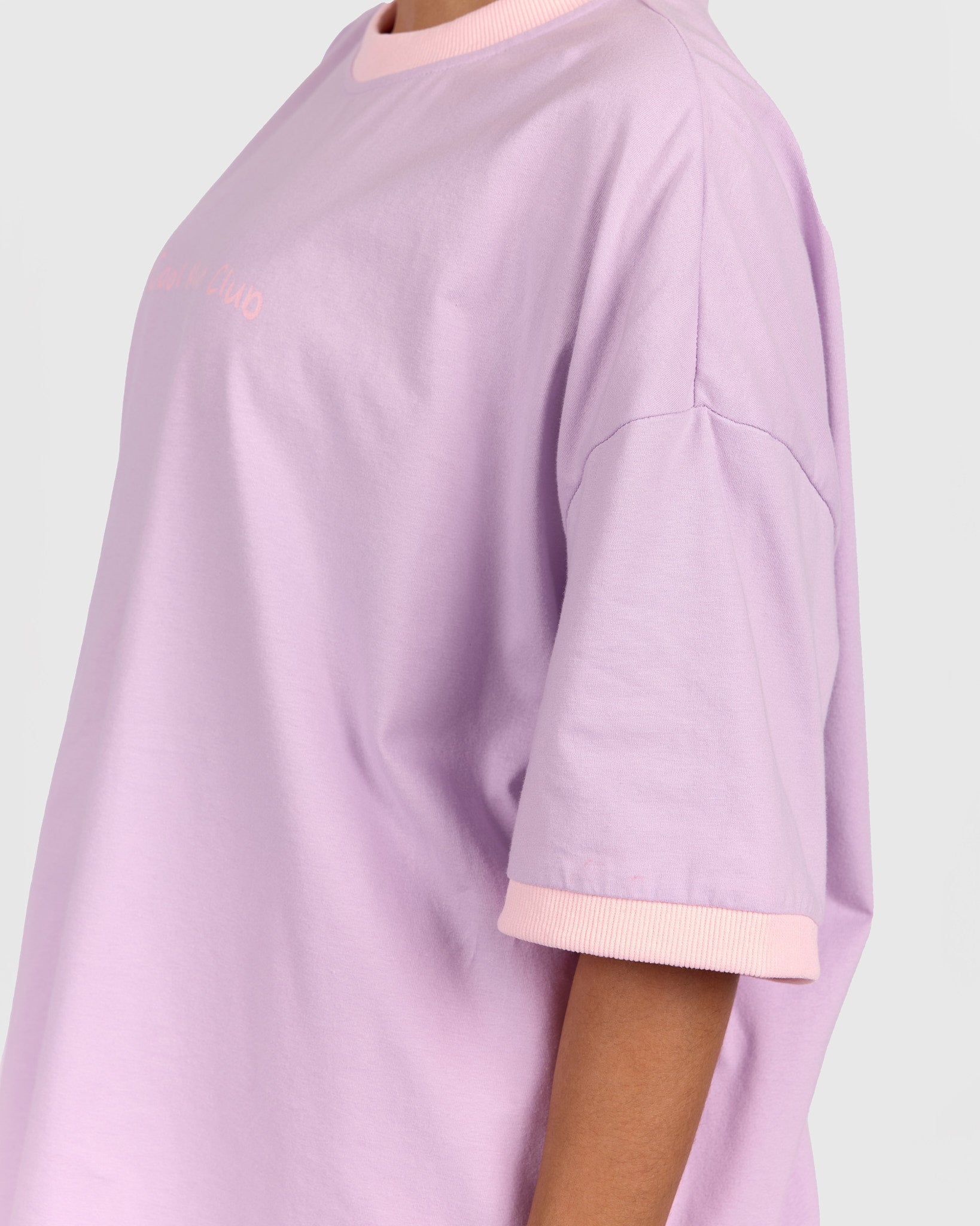 Slouchy Tee in Lilac - Cuffed Sleeve - The Lullaby Club