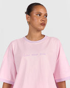 Slouchy Tee in Rosette - Sizes AU 6-26 - The Lullaby Club