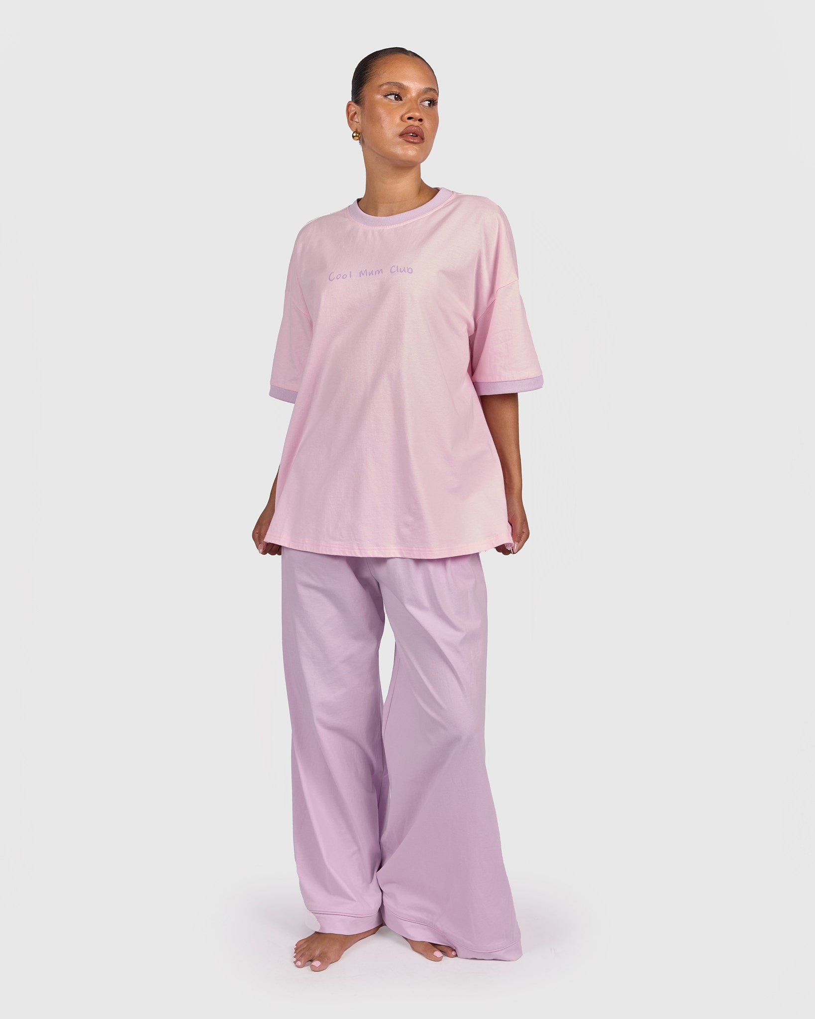 Slouchy Tee in Rosette - Size Range AU 6-26 - The Lullaby Club