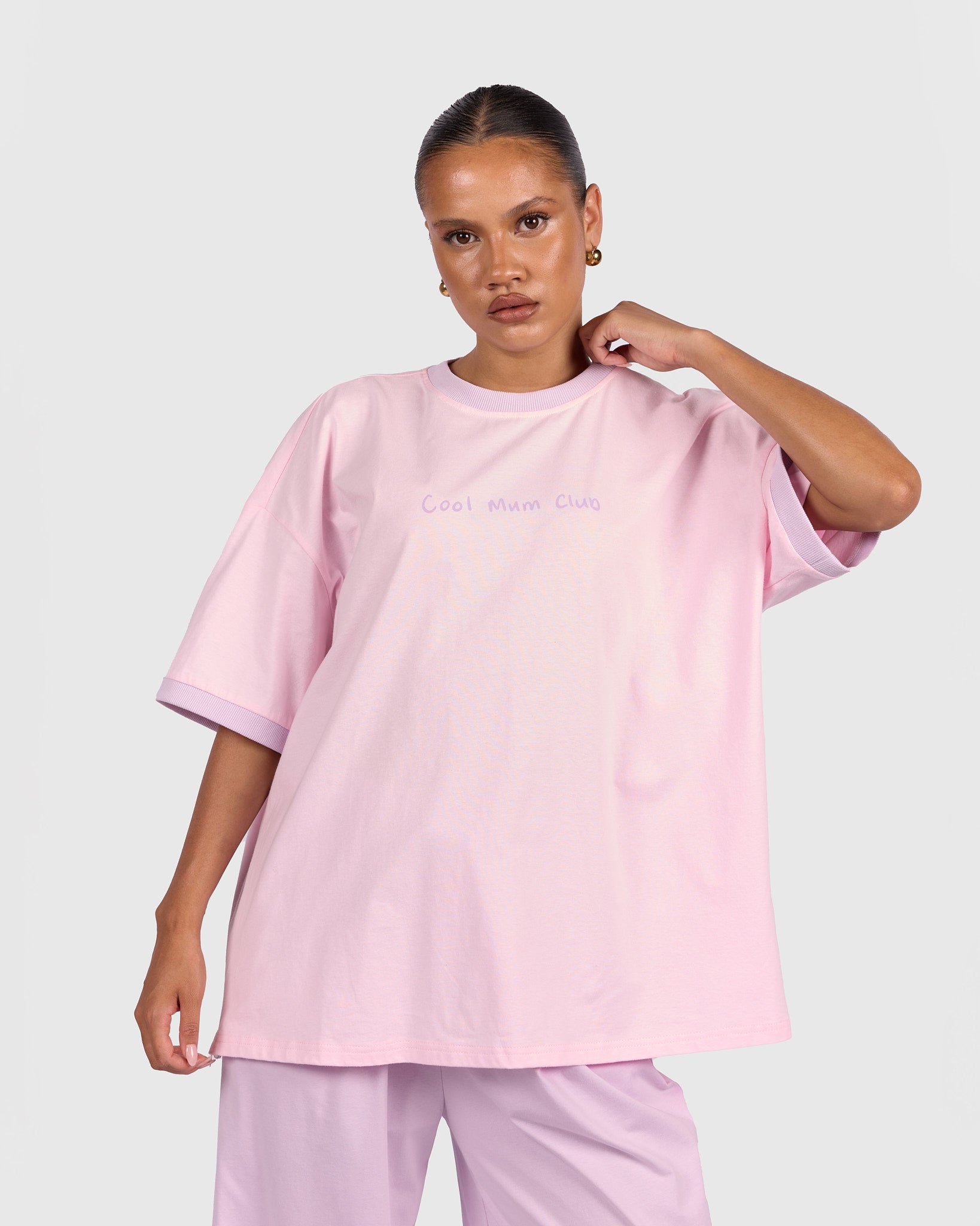 Slouchy Tee in Rosette - Maternity Friendly - The Lullaby Club