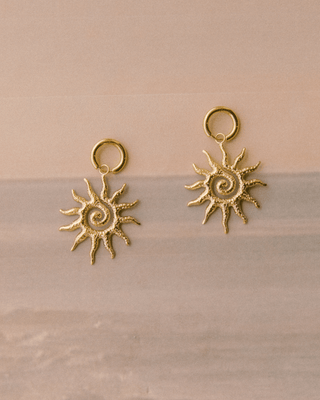 Solar Spiral Earrings