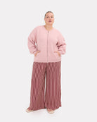 Sophie Knit Bomber in Dusty Rose | Extended Size Range | The Lullaby Club