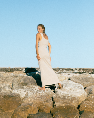 WAREHOUSE SALE | Hazel Knit Dress | Sand