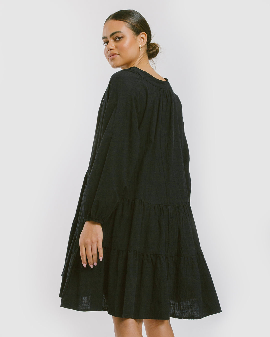 Womens Linen Cotton Loungewear Oversized Smock Dress | The Lullaby Club