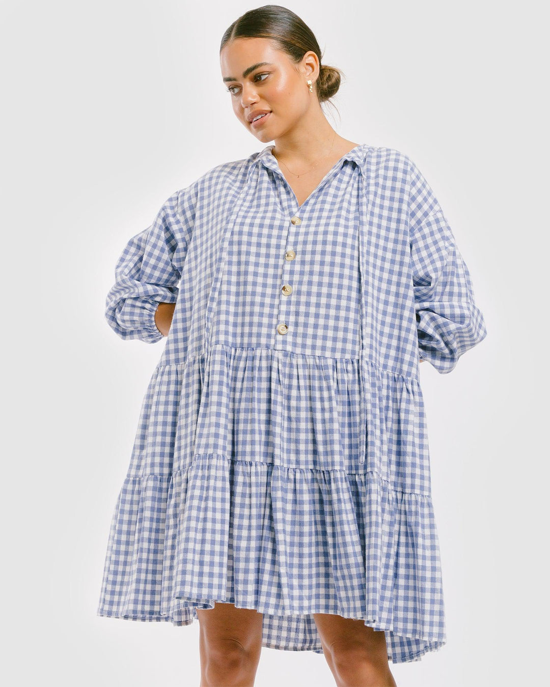Womens Linen Cotton Loungewear Oversized Smock Dress | The Lullaby Club