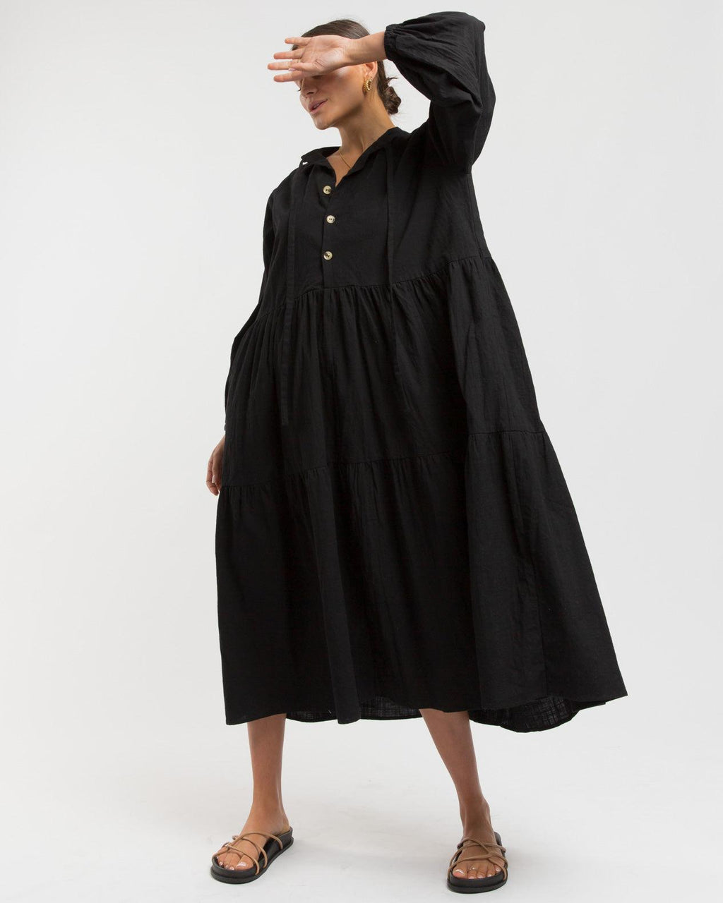 Womens Avalon Maxi Smock Dress | The Lullaby Club