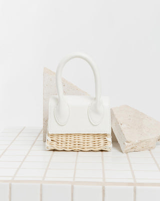 Banksia Micro Handbag | White