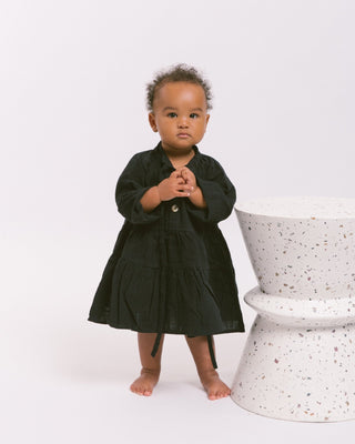 The Lullaby Club_Mini Avalon Smock Dress_Kids Long Sleeve Smock Dress