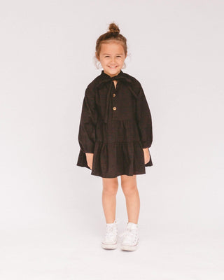 The Lullaby Club_Mini Avalon Smock Dress_Kids Long Sleeve Smock Dress