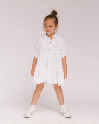 Mini Avalon Smock Dress // White - The Lullaby Club