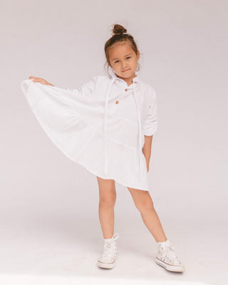 Mini Avalon Smock Dress // White - The Lullaby Club