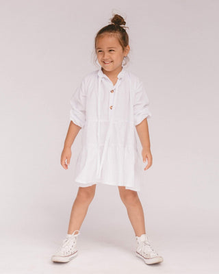 Mini Avalon Smock Dress // White - The Lullaby Club