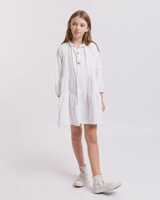 The Lullaby Club_Mini Avalon Smock Dress_Kids Long Sleeve Smock Dress