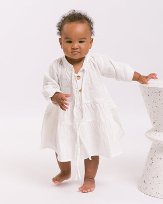 The Lullaby Club_Mini Avalon Smock Dress_Kids Long Sleeve Smock Dress