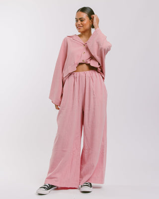 The Lullaby Club_Womens Lounge Pants_Cotton/linen lounge pants